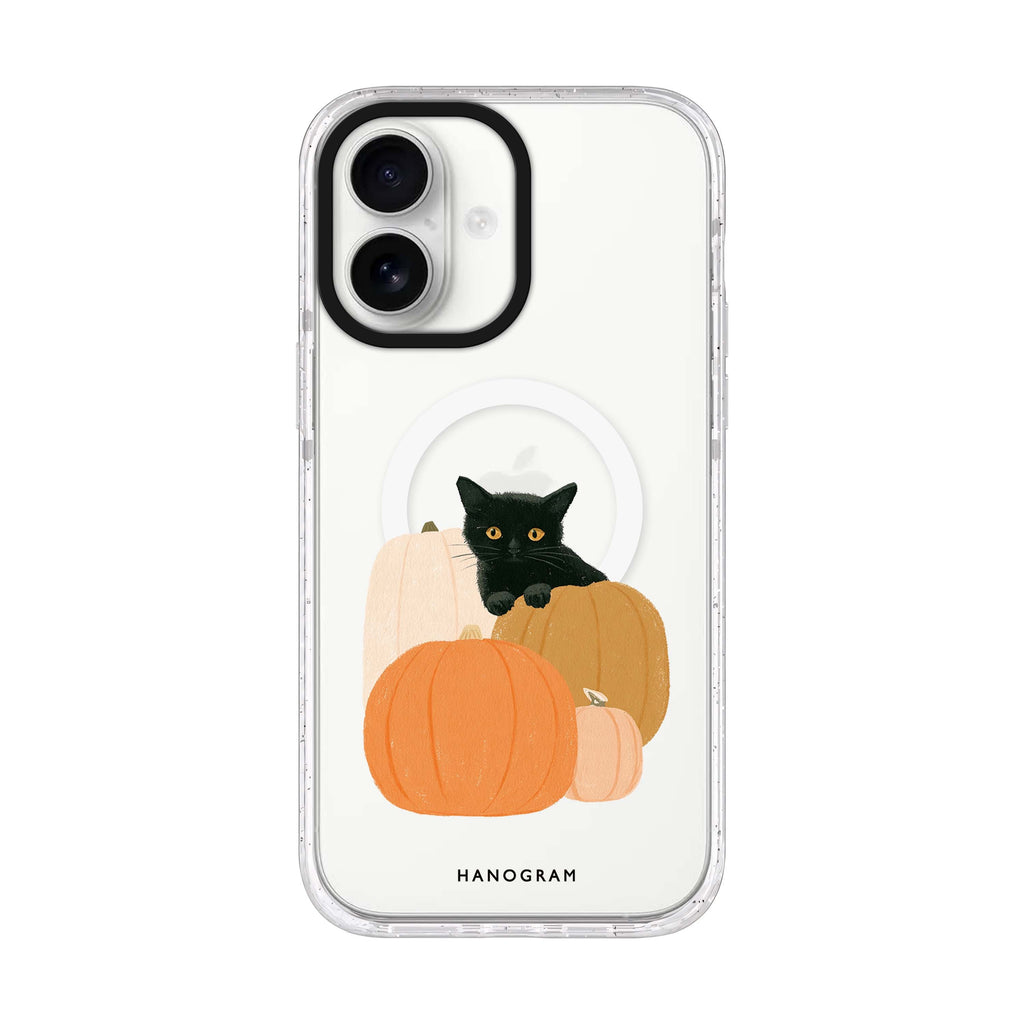 Peekaboo Pumpkin Kitten iPhone 17 Ultra Clear Case - product image 1