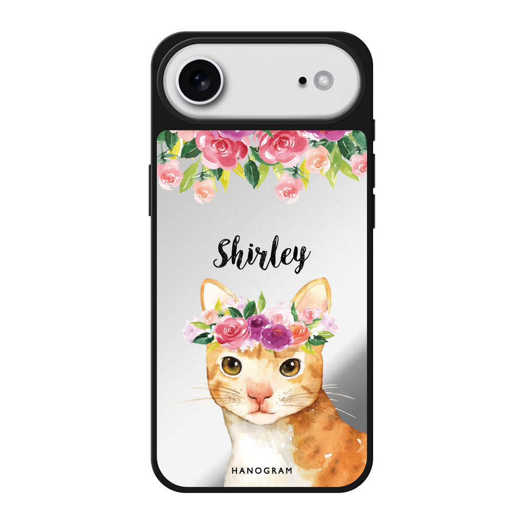 Floral and Cat 鏡面手機殼