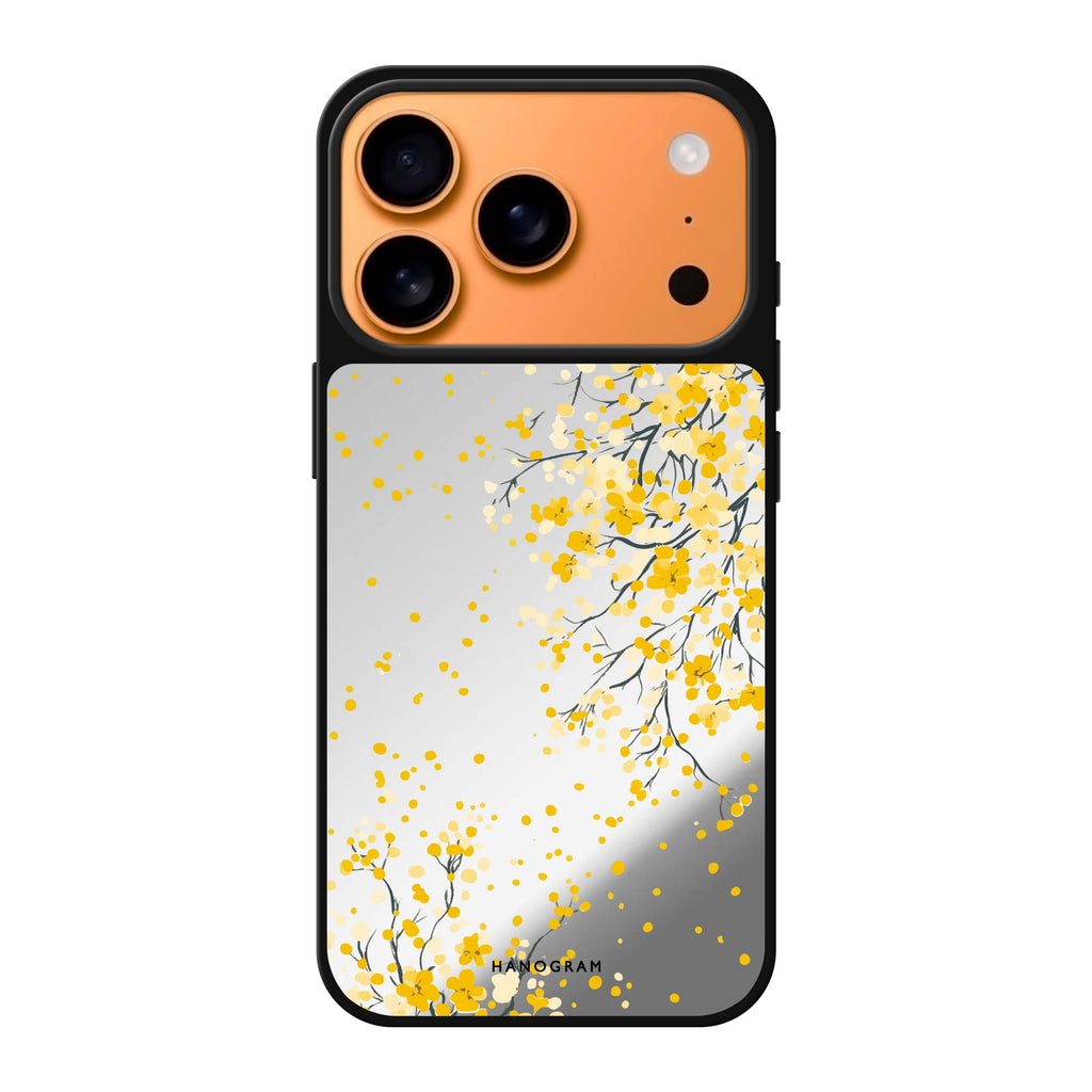 Butter Petals flower floral iPhone 17 Pro Max mirror case