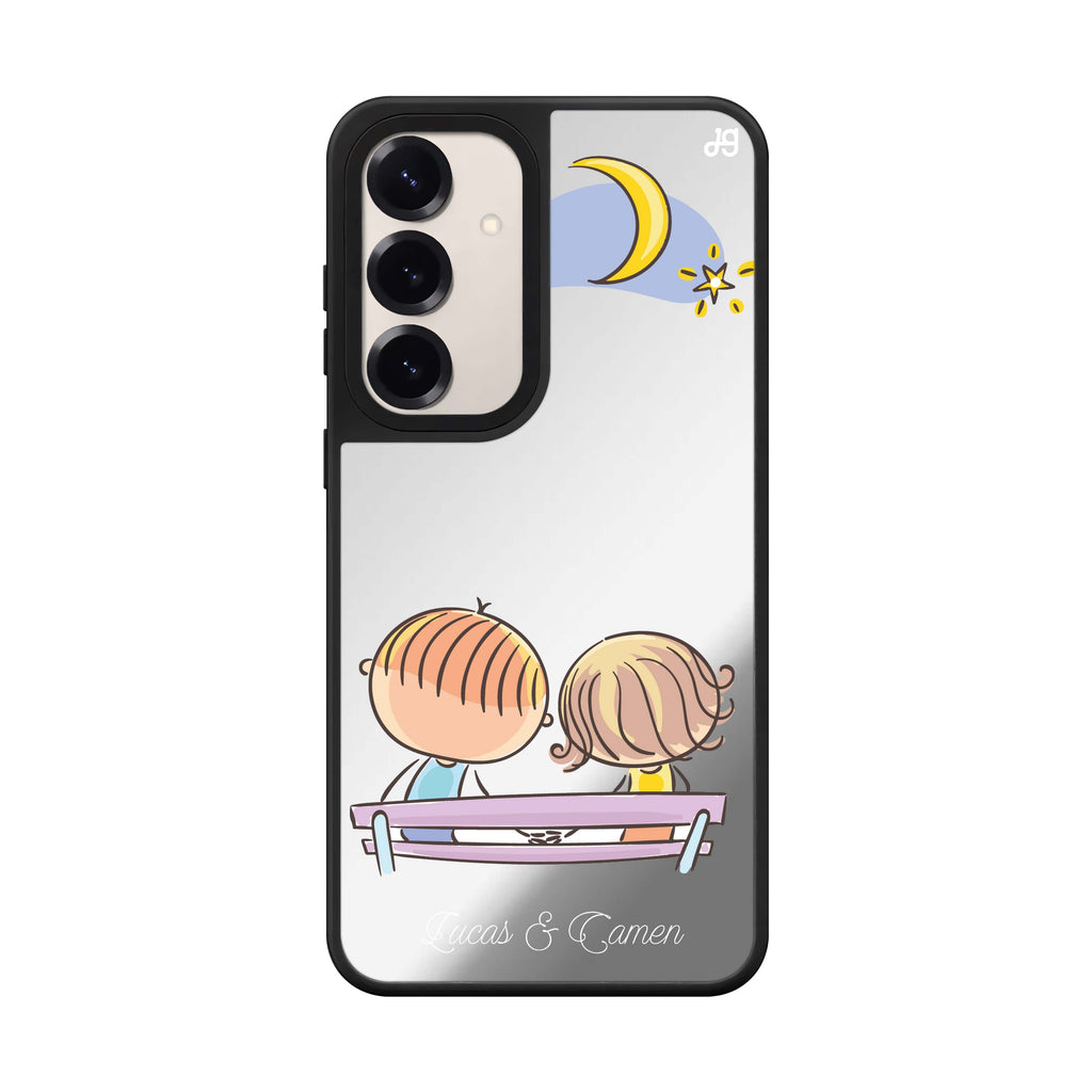 Custom name Stand by Me Samsung Galaxy mirror case front view