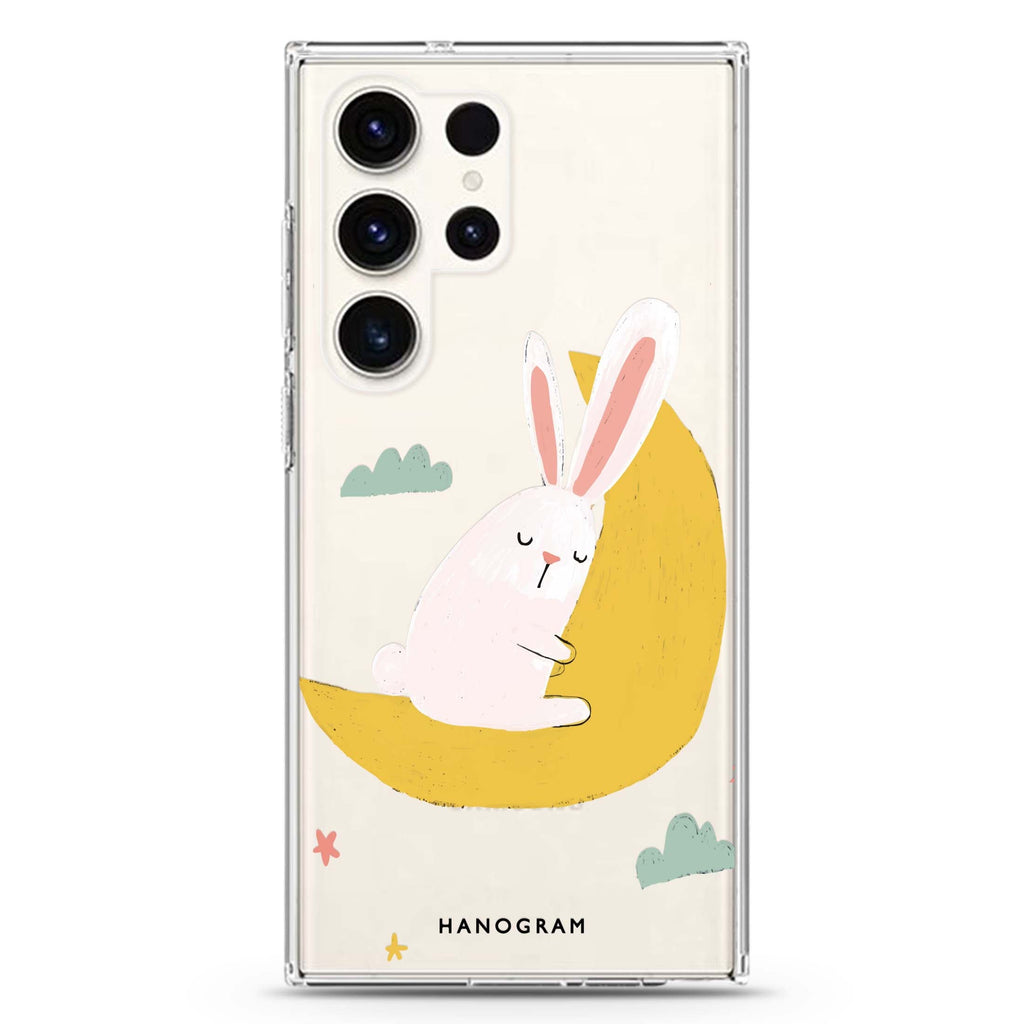 Moon Bunny Samsung Galaxy Ultra Clear Case