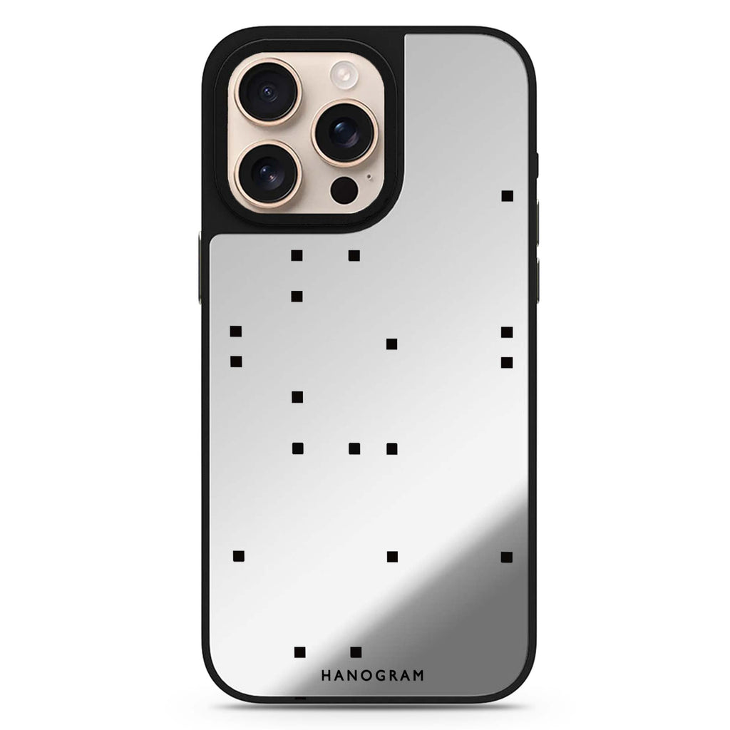 Mini Blocks sleek reflective design iPhone 16/15/14 Pro Max & Pro mirror case