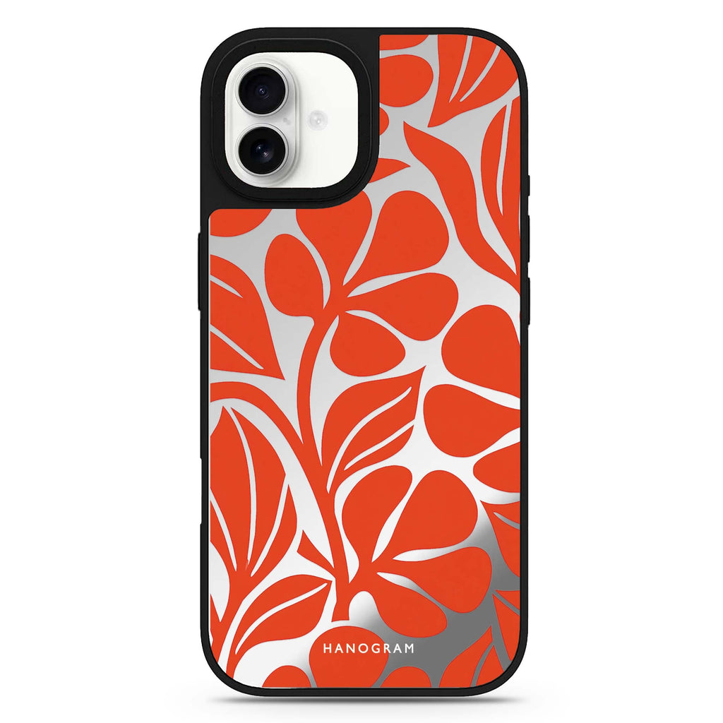 Paprika Petal Cutouts iPhone 17 Mirror Case - View 1