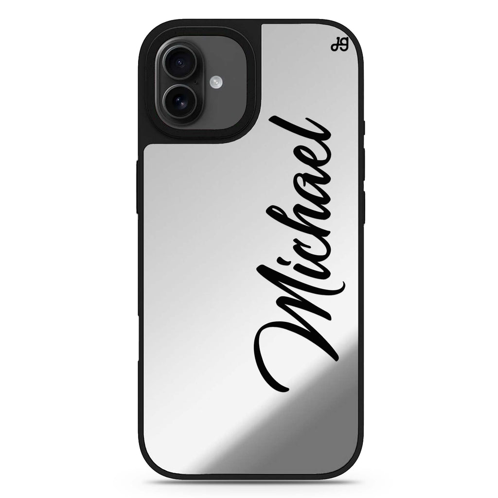 Magnificent Handwritten personalized name handwritten name typography iPhone 17 mirror case