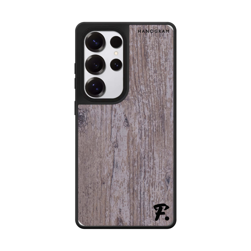 Custom Timber Samsung Galaxy S25 S24 S23 Ultra mirror case, front view