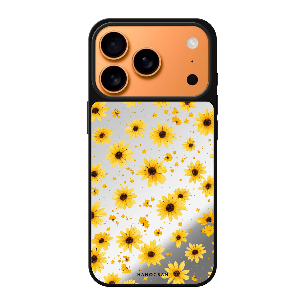 Golden Specks gold iPhone 17 Pro Max mirror case