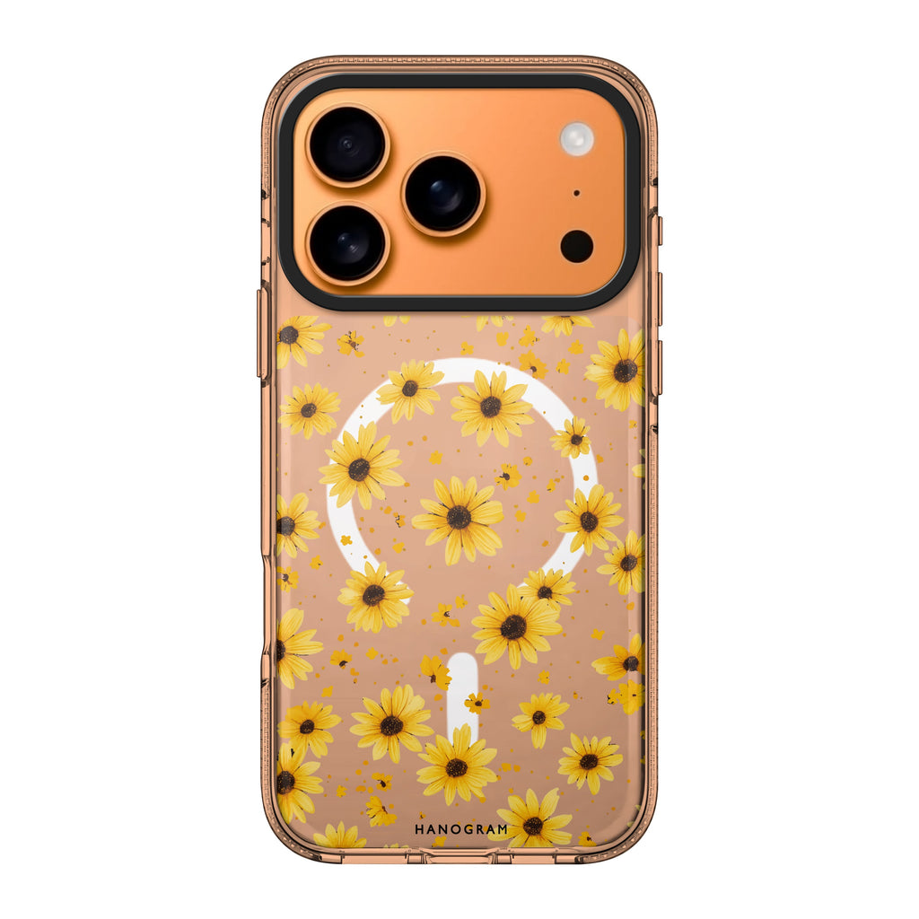 Golden Specks gold graphic iPhone 17 Pro Max ultra clear case