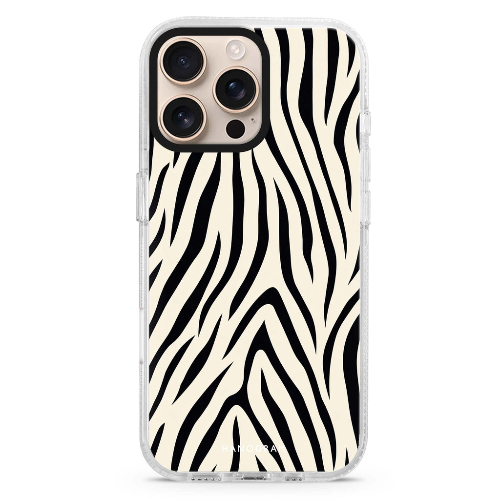 Savanna Ink Stripes iPhone 16 Pro Max Ultra Clear Case - front view