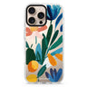 Bloom & Citrus iPhone 16/15/14 Pro Max & Pro ultra clear case floral design, front product view