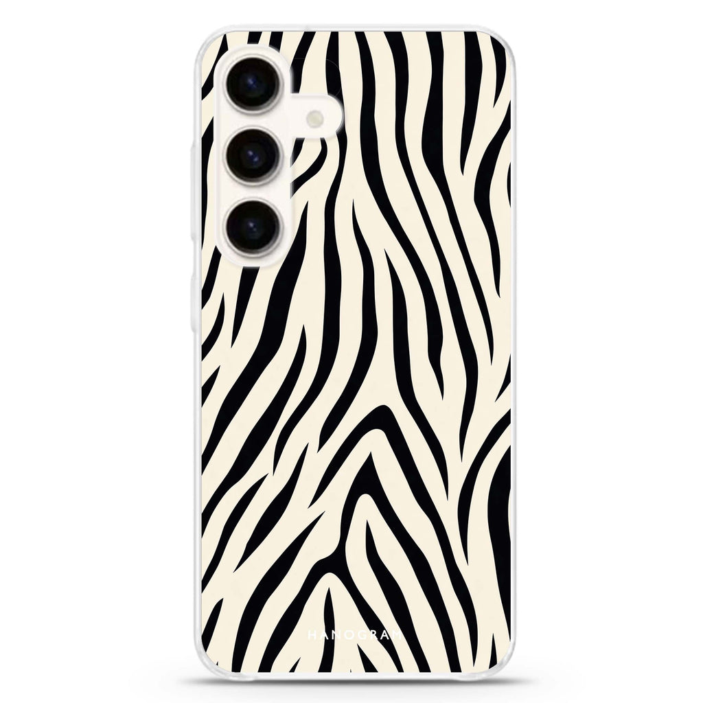 Savanna Ink Stripes Samsung Galaxy Ultra Clear Case — front view