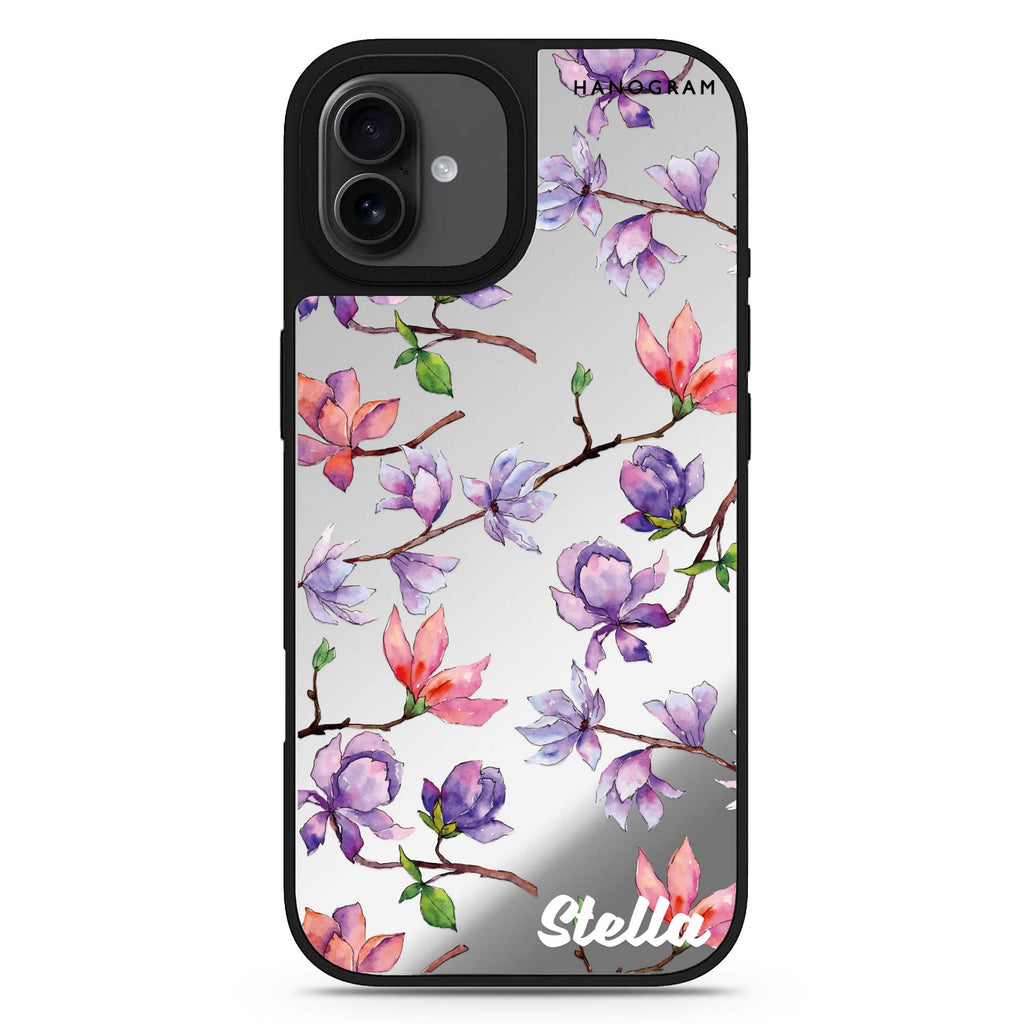 Colour In Spring personalized name iPhone 17 mirror case