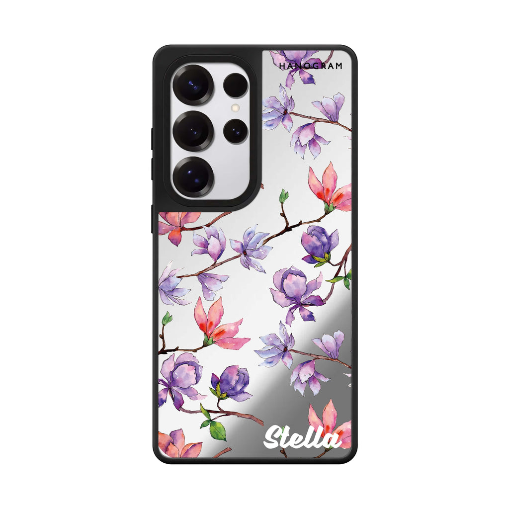 Custom Colour In Spring Samsung Galaxy S25 S24 S23 Ultra mirror case, front view