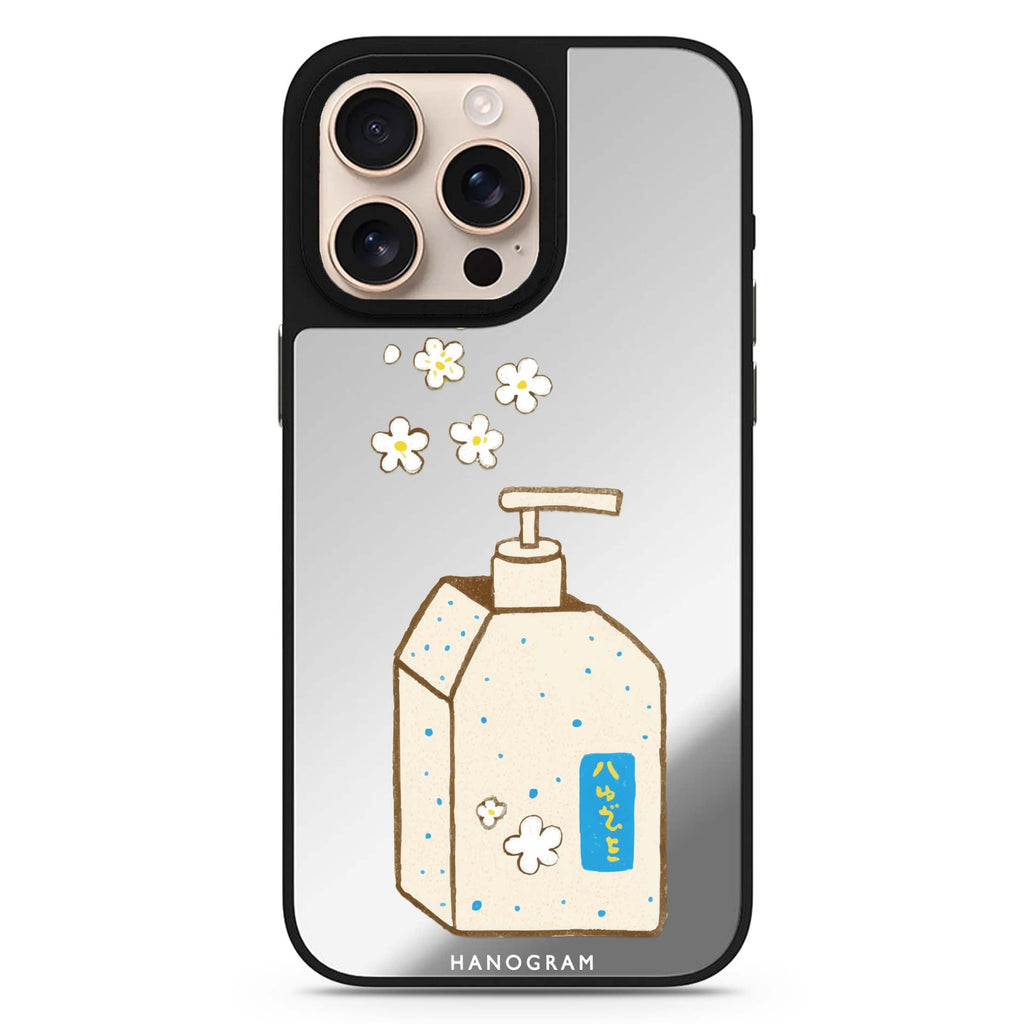 Flower Soap floral design iPhone 16/15/14 Pro Max & Pro mirror case