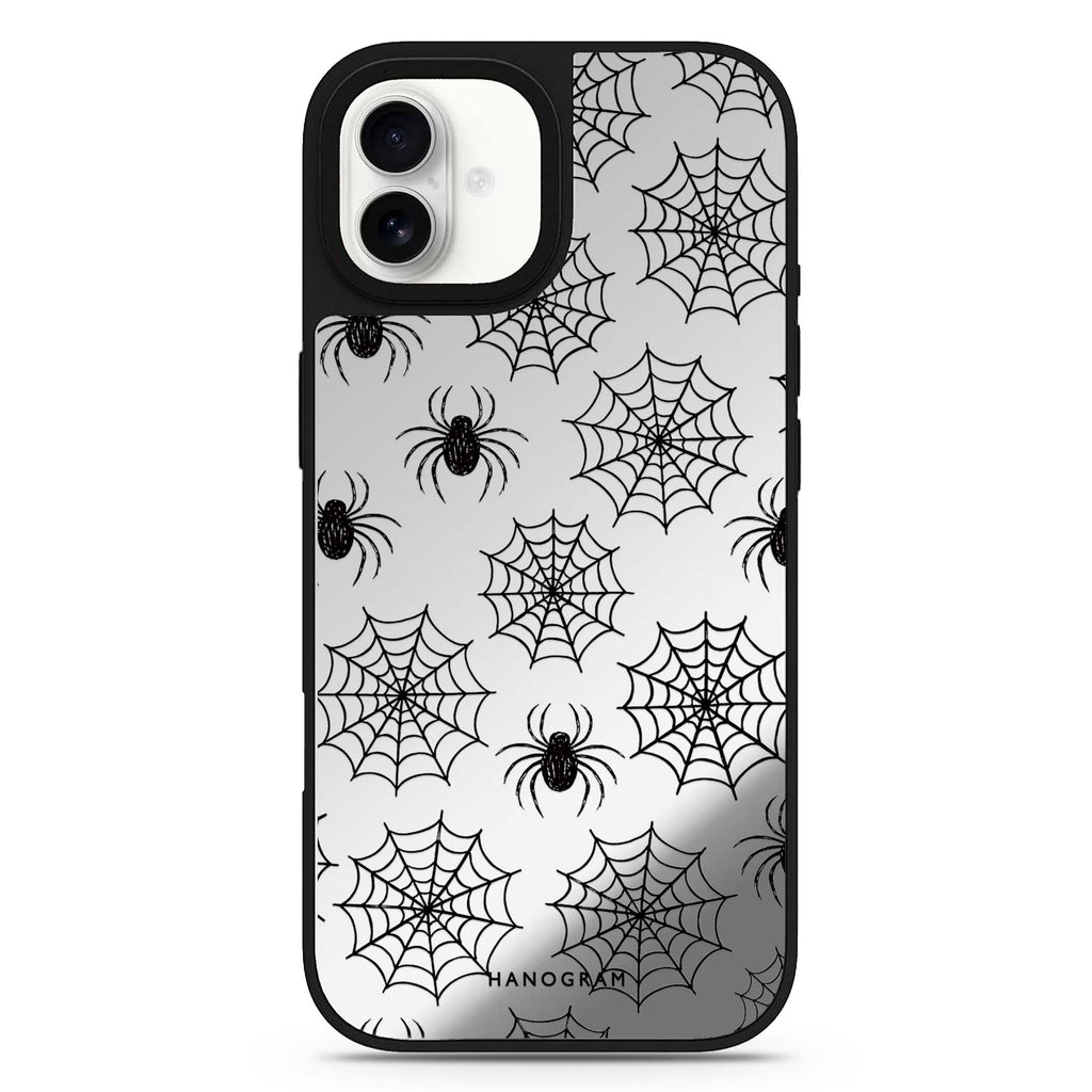 Cobweb Scatter iPhone 17 Mirror Case - View 1