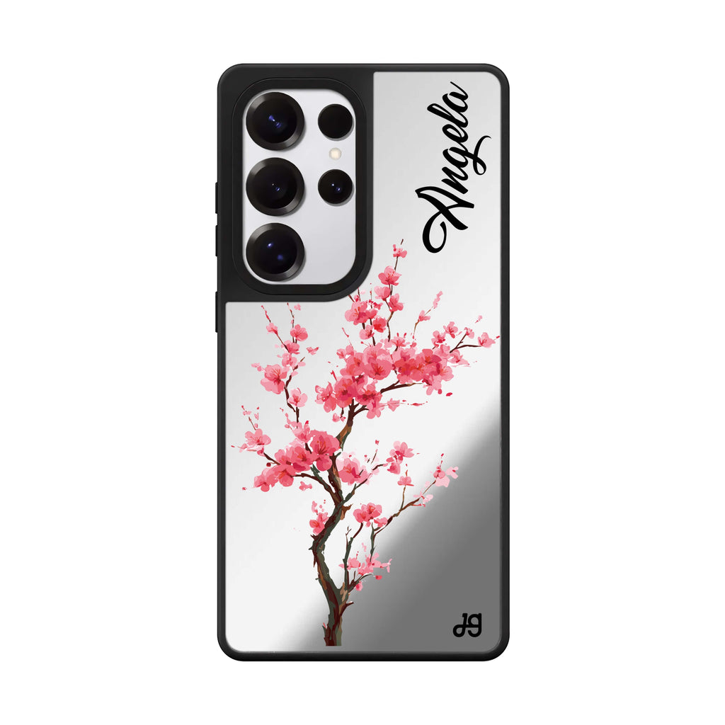 Pink Sakura Mirror Case