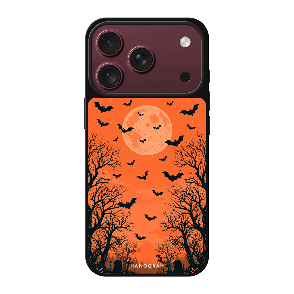 Amber Moon Cemetery iPhone 18 Pro Max Mirror Case - design view 1