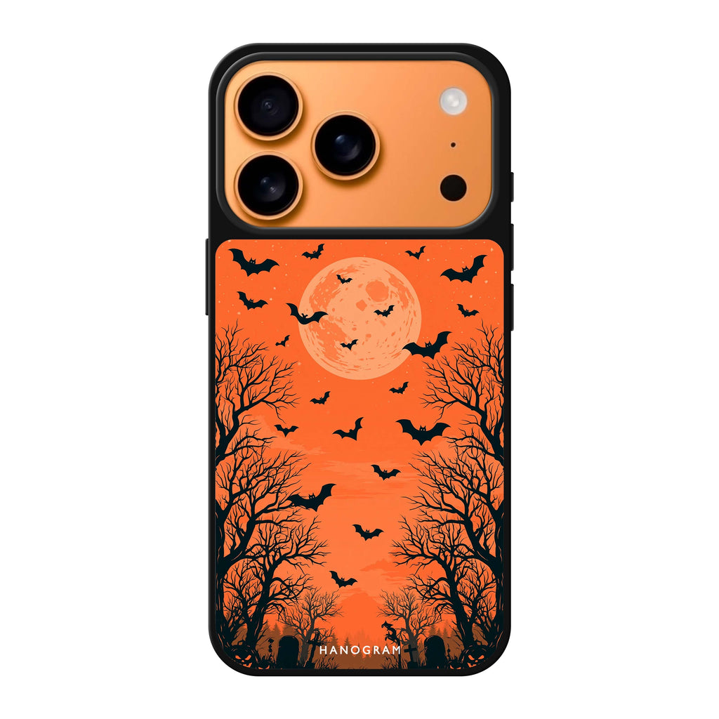 Amber Moon Cemetery iPhone 17 Pro Max Mirror Case - design view 1