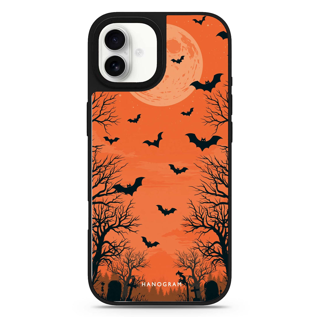 Amber Moon Cemetery iPhone 17 Mirror Case - View 1