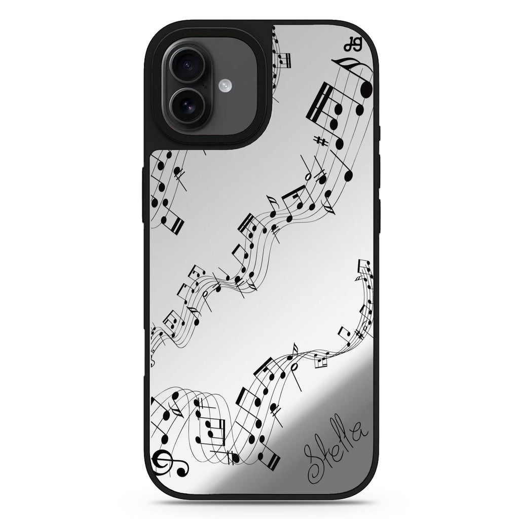 Music personalized name iPhone 17 mirror case