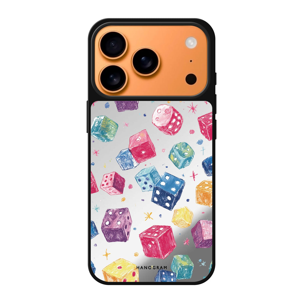 Lucky Scribbles iPhone 17 Pro Max mirror case