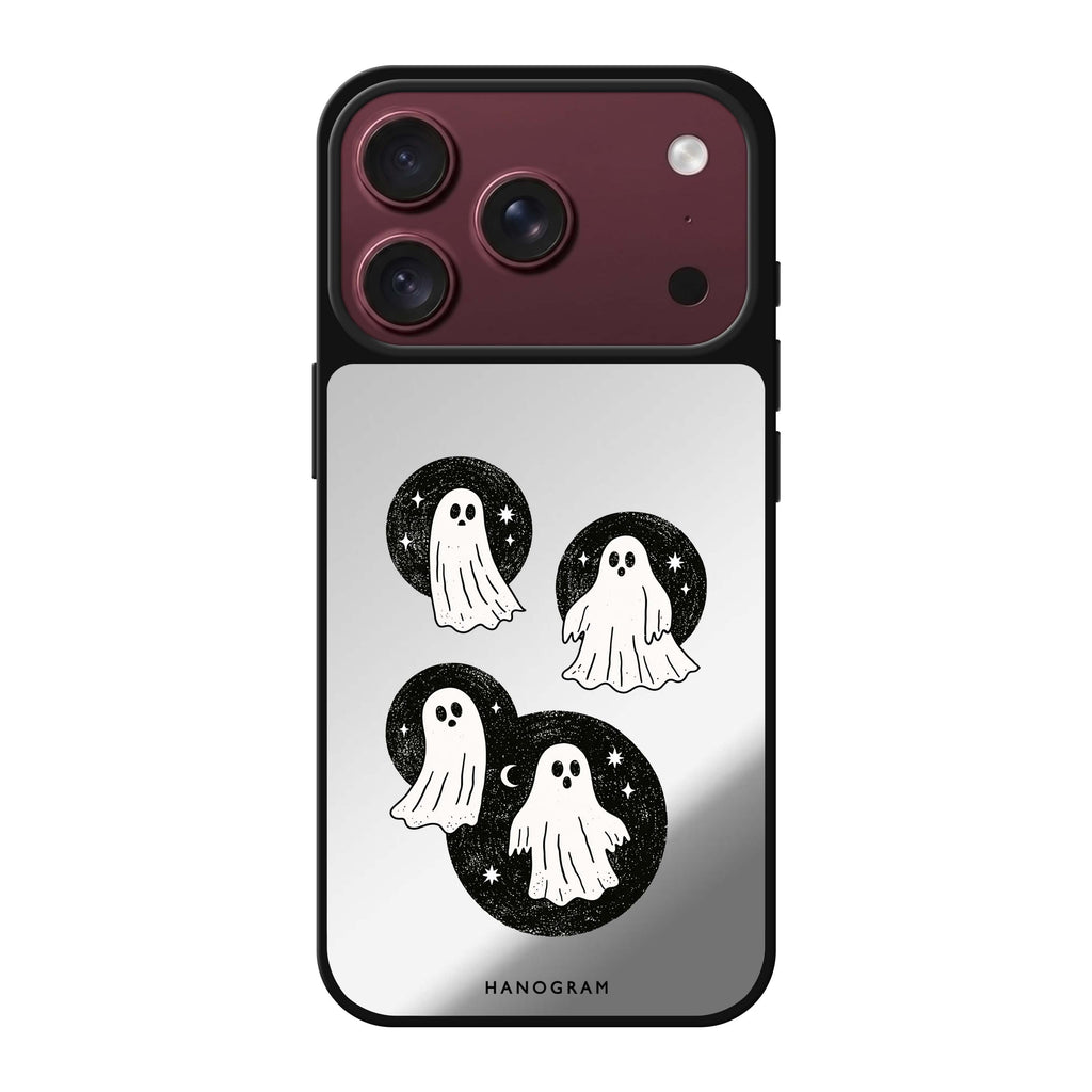 Ghost Moon Quartet iPhone 18 Pro Max Mirror Case - design view 1