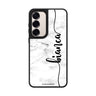 Custom name Marble Edition I Samsung Galaxy mirror case front view