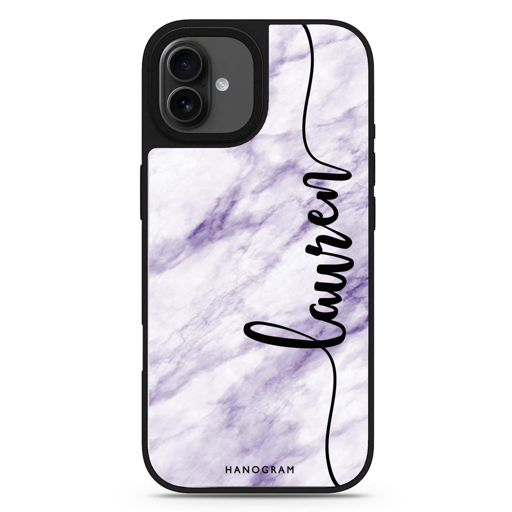 Marble Edition IV personalized name abstract art iPhone 17 mirror case