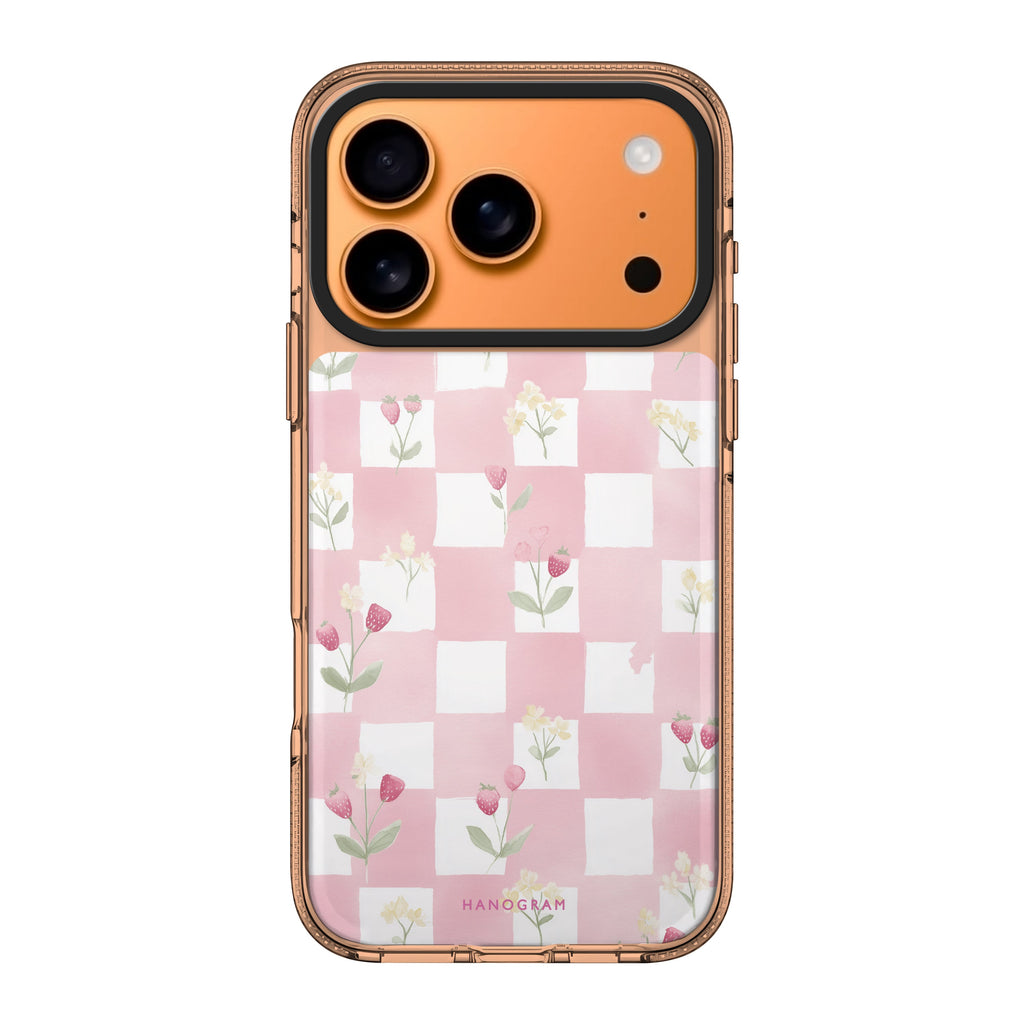 Strawberry Mist fruit iPhone 17 Pro Max ultra clear case