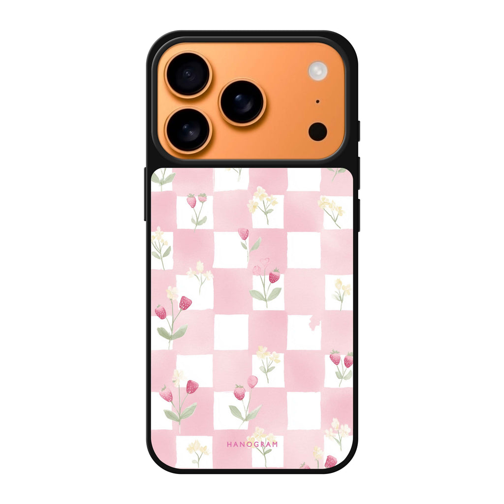 Strawberry Mist fruit iPhone 17 Pro Max mirror case