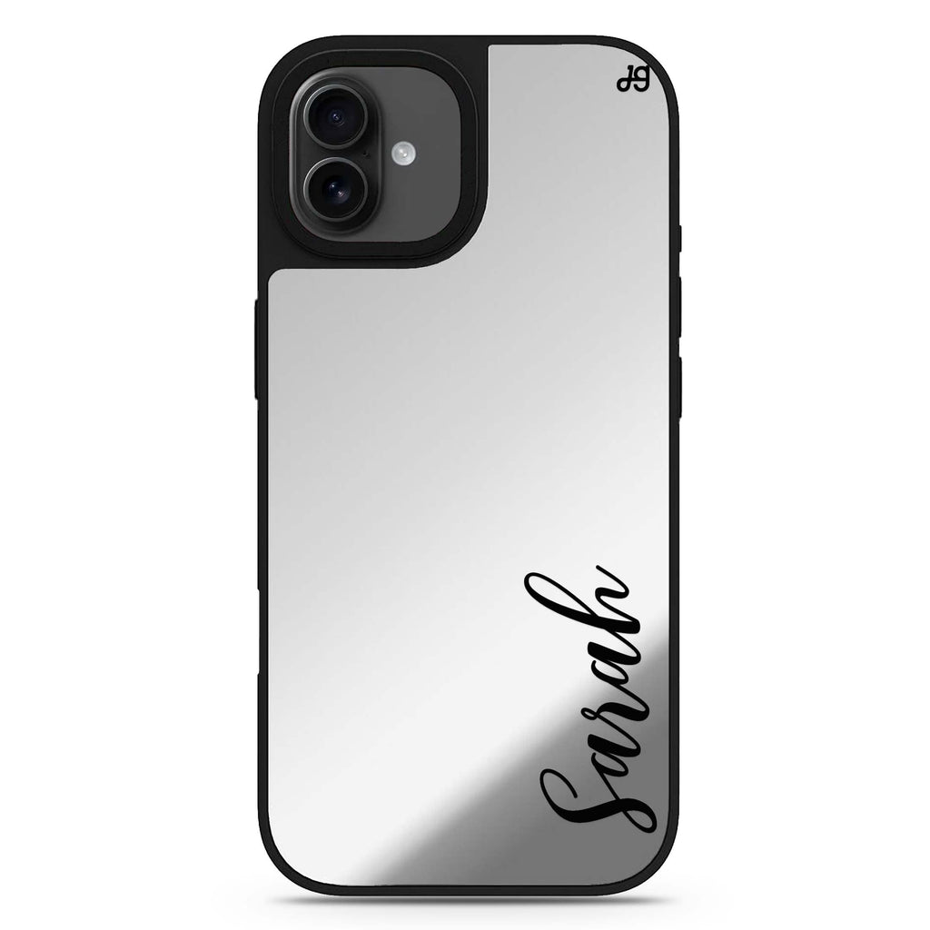 Falling For You personalized name iPhone 17 mirror case