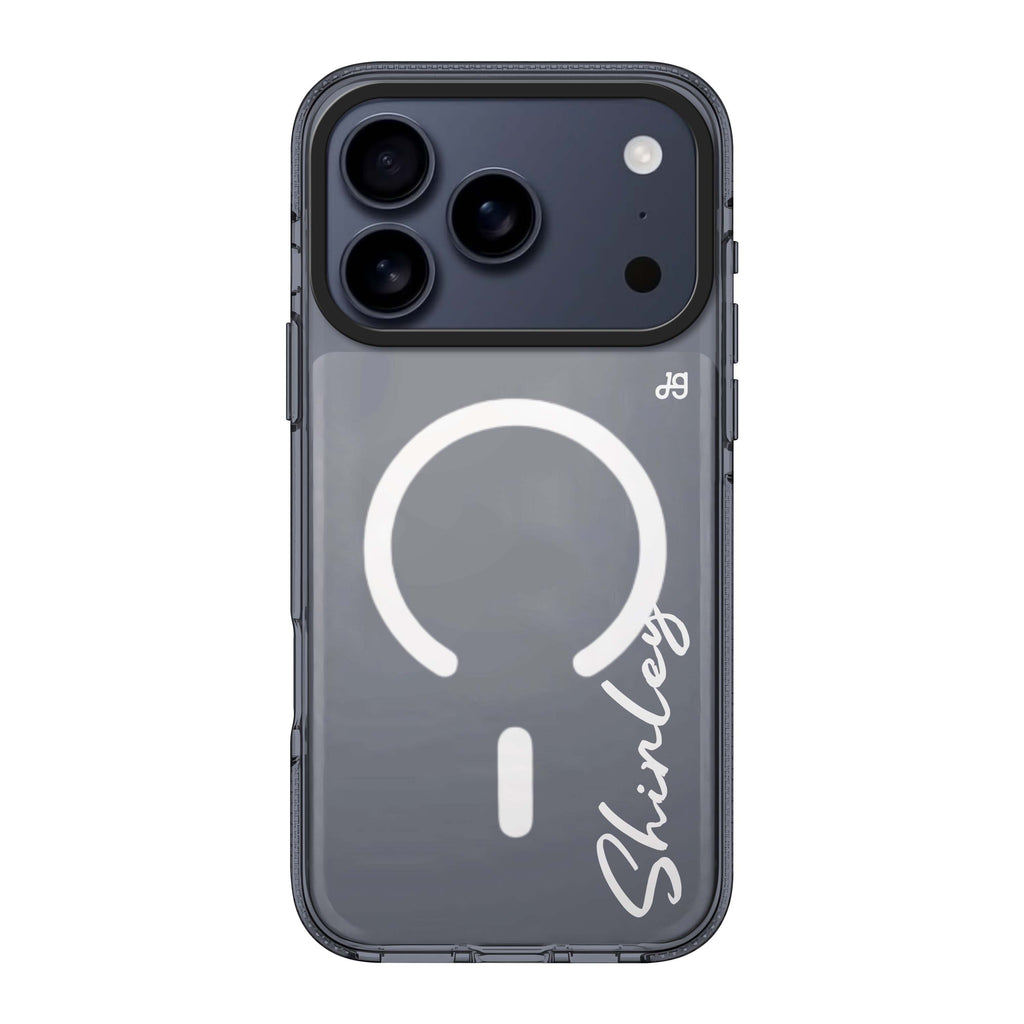 Signature Name personalized name typography iPhone 17 Pro Max ultra clear case