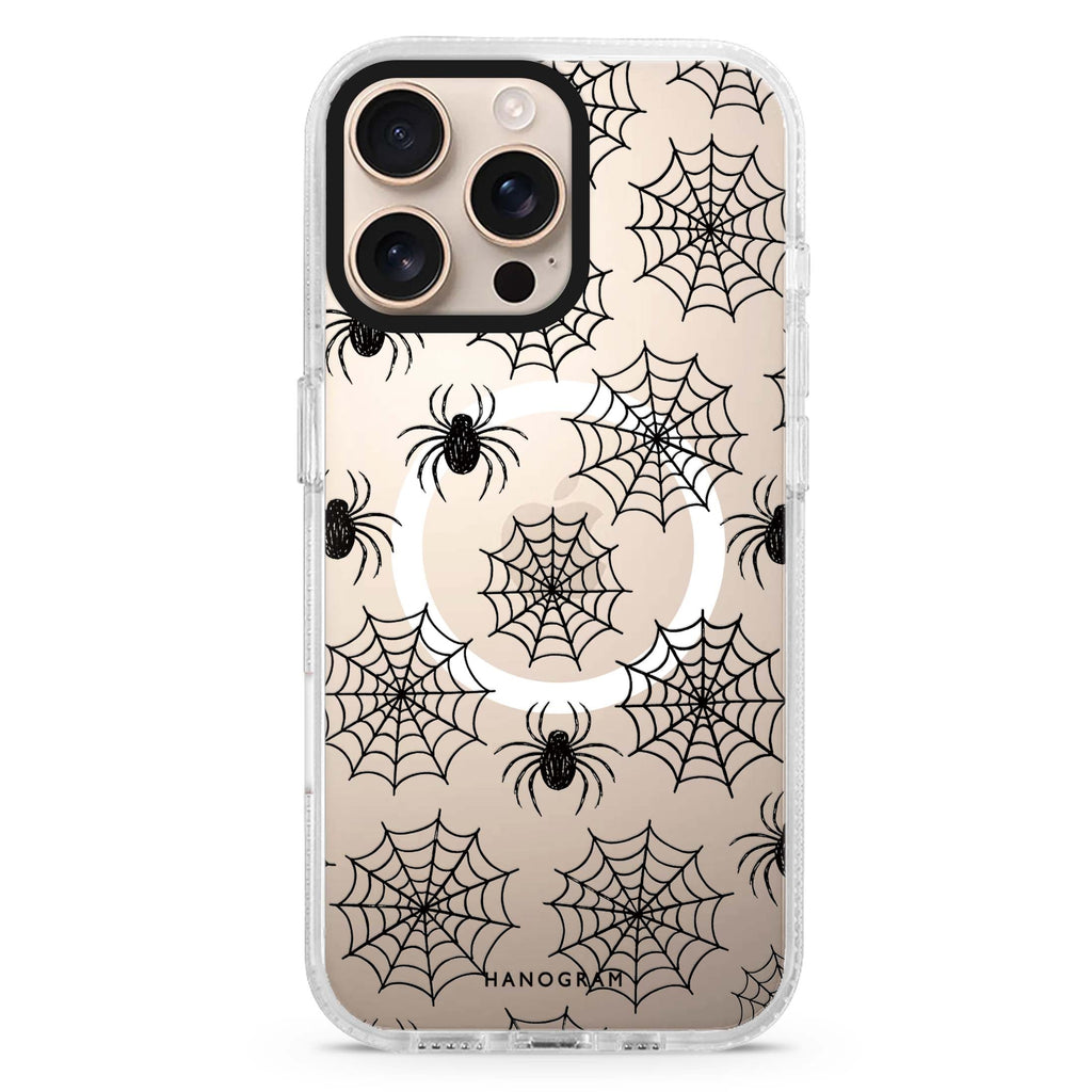 Cobweb Scatter MagSafe Compatible Ultra Clear Case for iPhone 16 Pro Max - main view