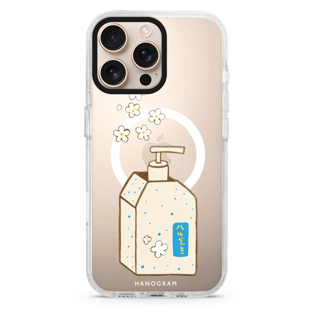 Flower Soap Magsafe Compatible Ultra Clear Case