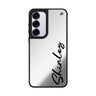 Custom name Signature Name Samsung Galaxy mirror case front view