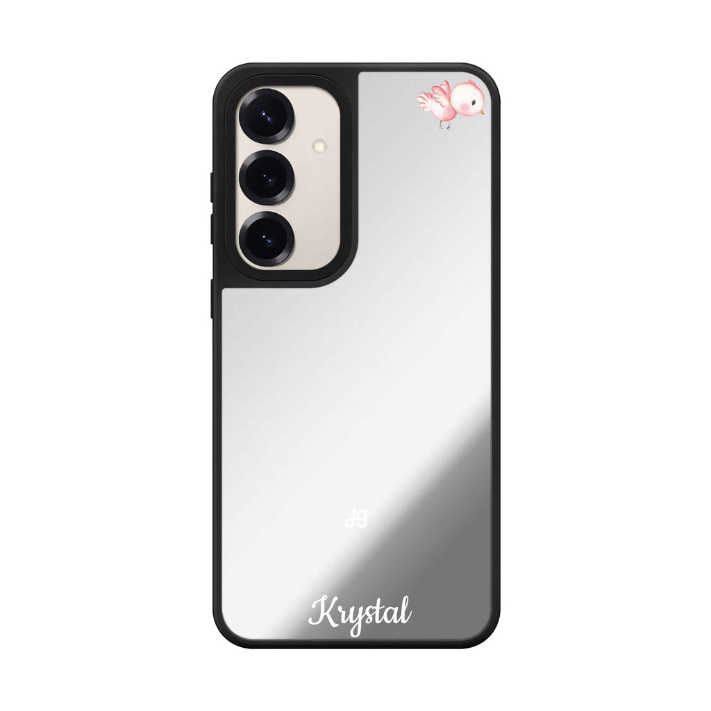 Custom name Bird of the Soul Samsung Galaxy mirror case front view