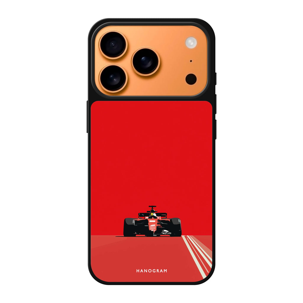 Red Racer red iPhone 17 Pro Max mirror case
