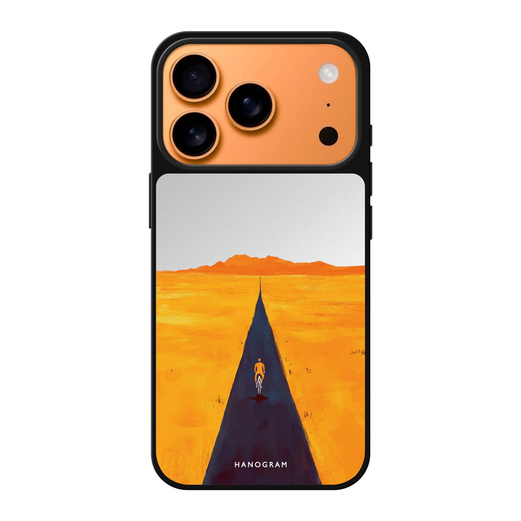 Ride Alone typography iPhone 17 Pro Max mirror case