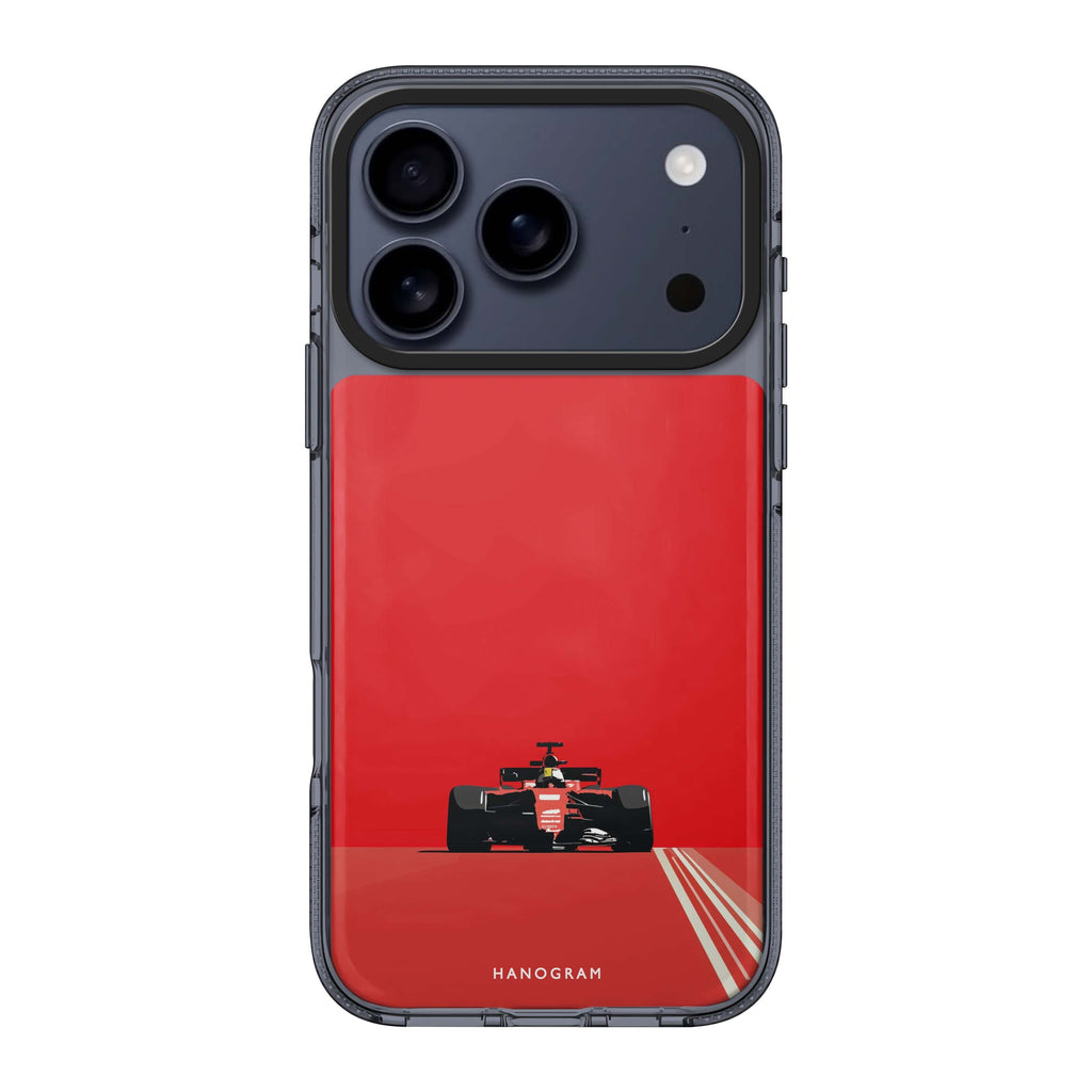 Red Racer red graphic iPhone 17 Pro Max ultra clear case