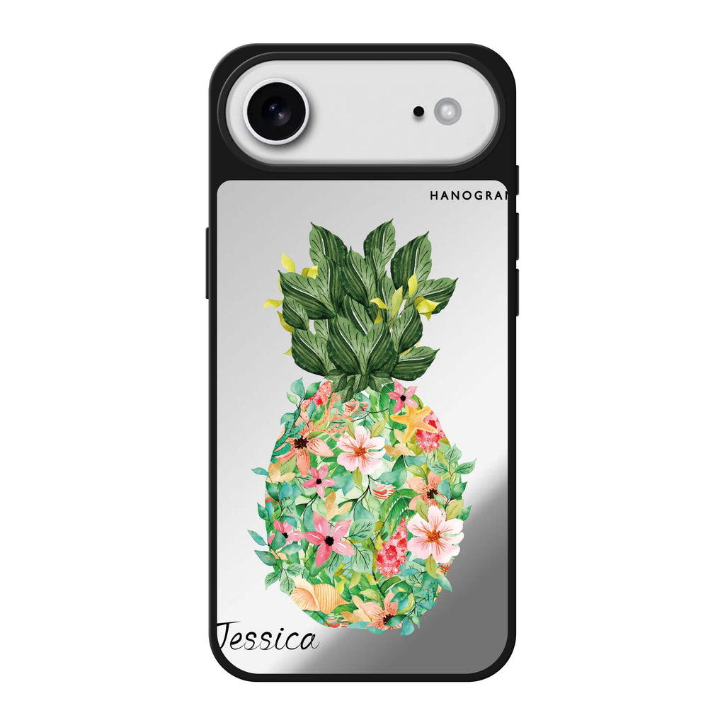 Floral Pineapple 鏡面手機殼