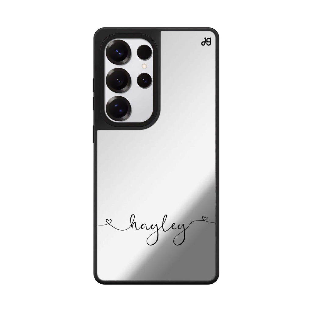 Custom Loving Heart Ii Samsung Galaxy S25 S24 S23 Ultra mirror case, front view