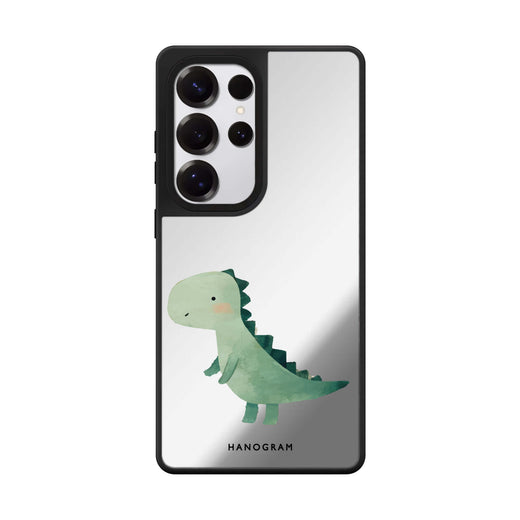 Little Dino Samsung Galaxy S25 S24 S23 Ultra mirror case, front view