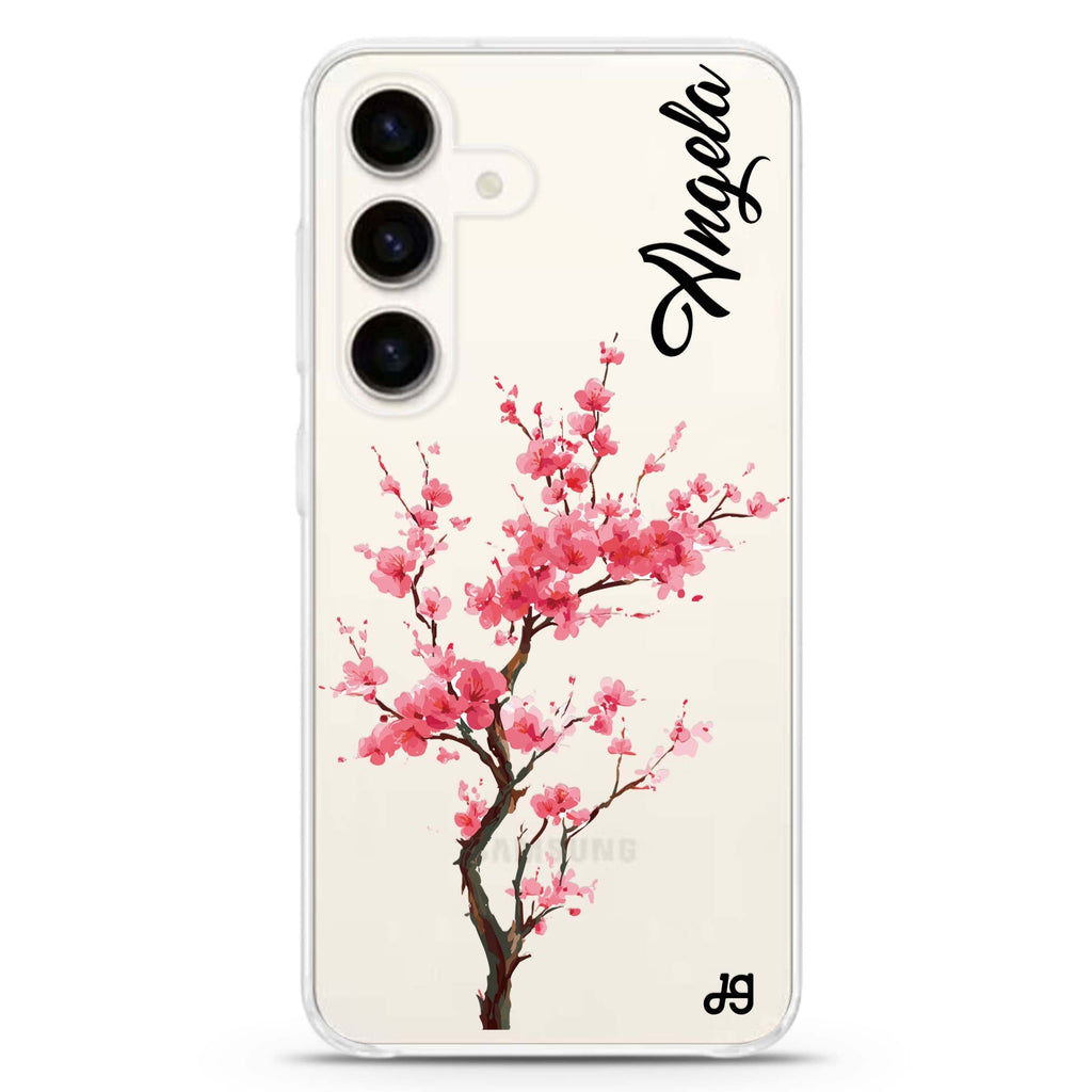 Pink Sakura Samsung Galaxy Ultra Clear Case