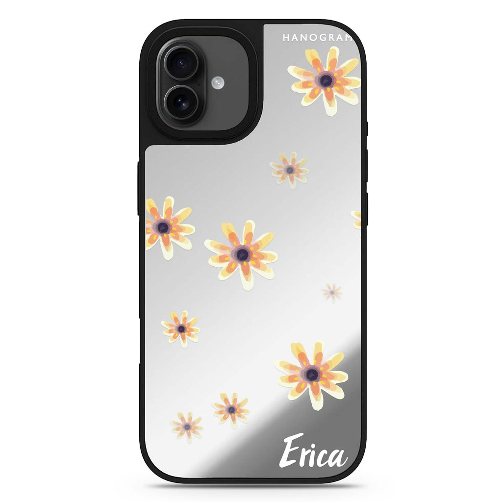 Faceflower personalized name iPhone 17 mirror case