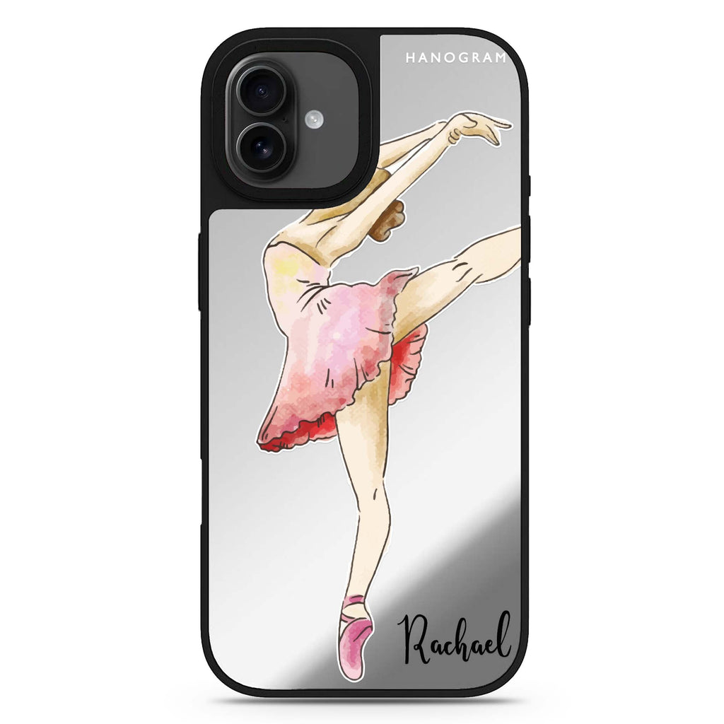 Ballet Girl personalized name iPhone 17 mirror case