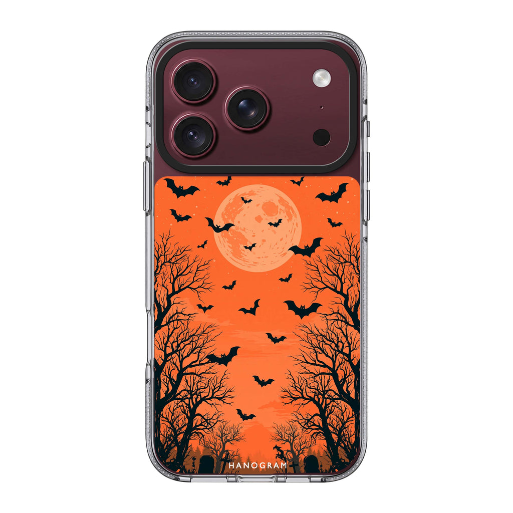 Amber Moon Cemetery iPhone 18 Pro Max Ultra Clear Case - Image 1