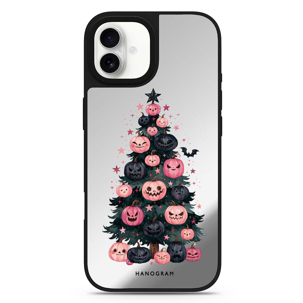 Pink Pumpkin Evergreen iPhone 17 Mirror Case - View 1