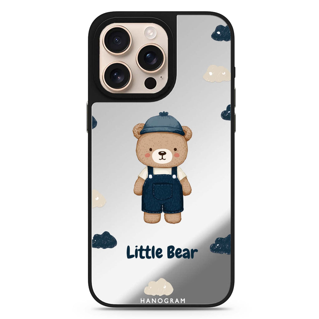 Cloud Bear animal design iPhone 16/15/14 Pro Max & Pro mirror case