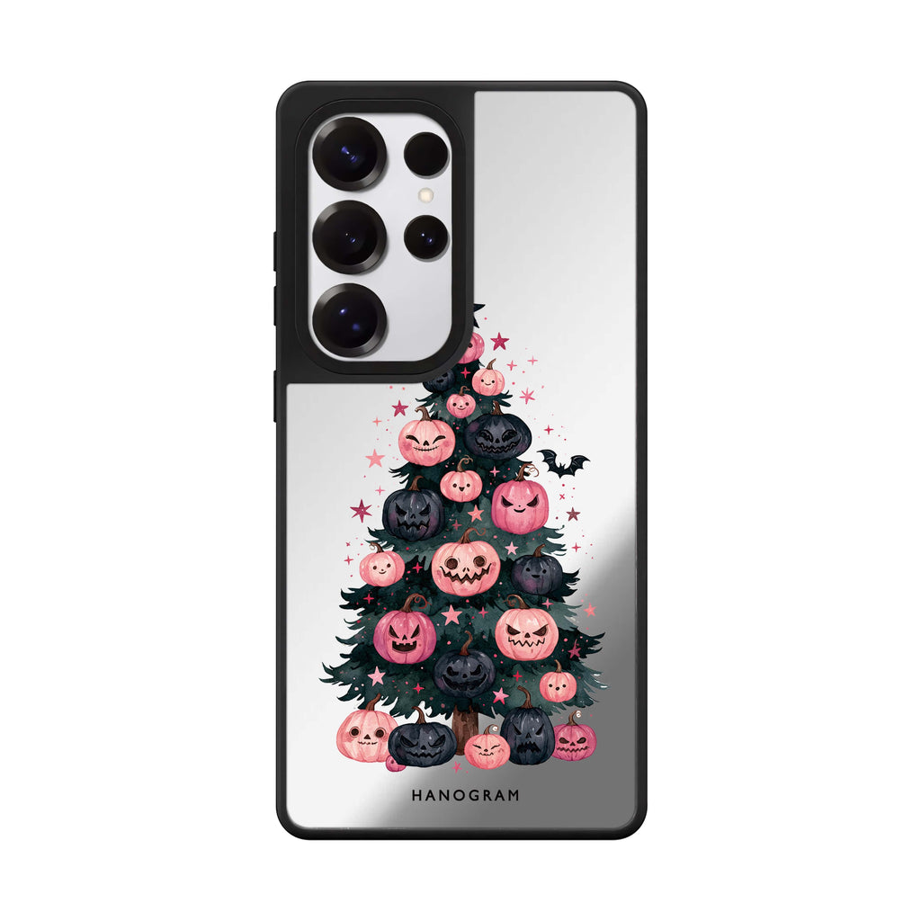 Pink Pumpkin Evergreen Samsung Galaxy Mirror Case - image 1