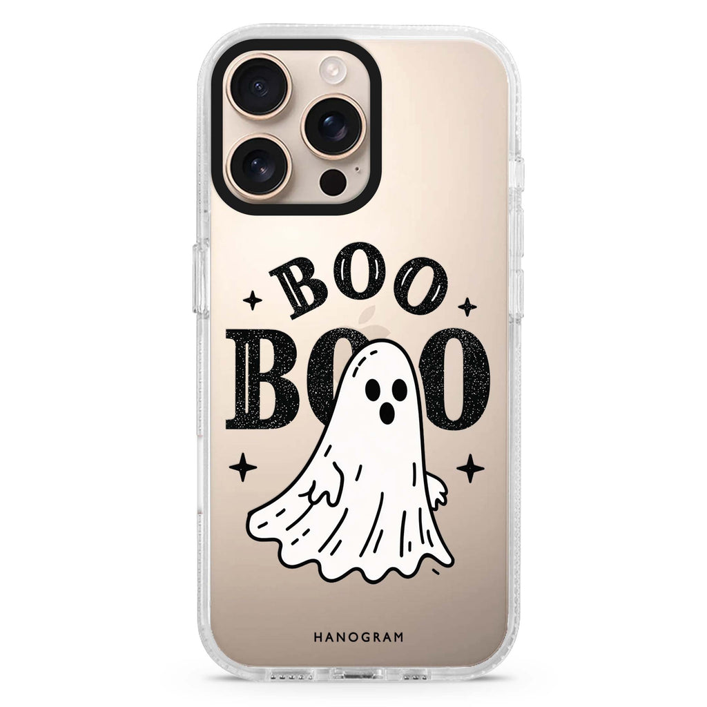 Boo Twice iPhone 16 Pro Max Ultra Clear Case - front view