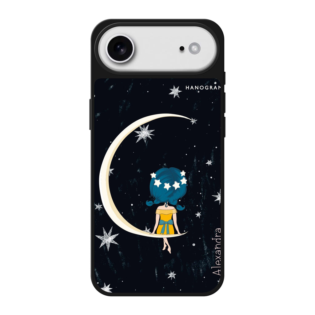Cute Girl Moon 鏡面手機殼